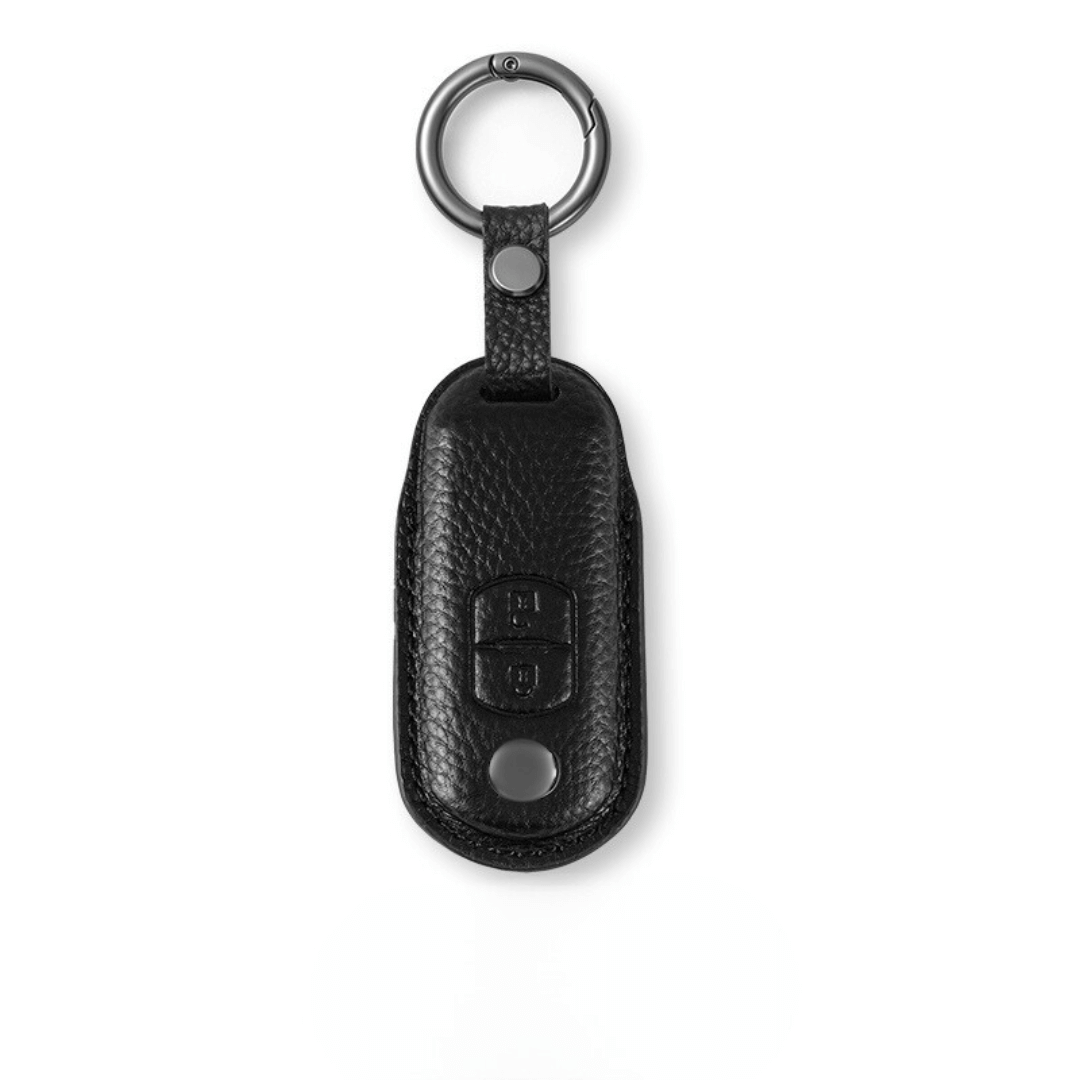 【マツダ】レザースマートキーケース キーリング付き〔Aタイプ〕