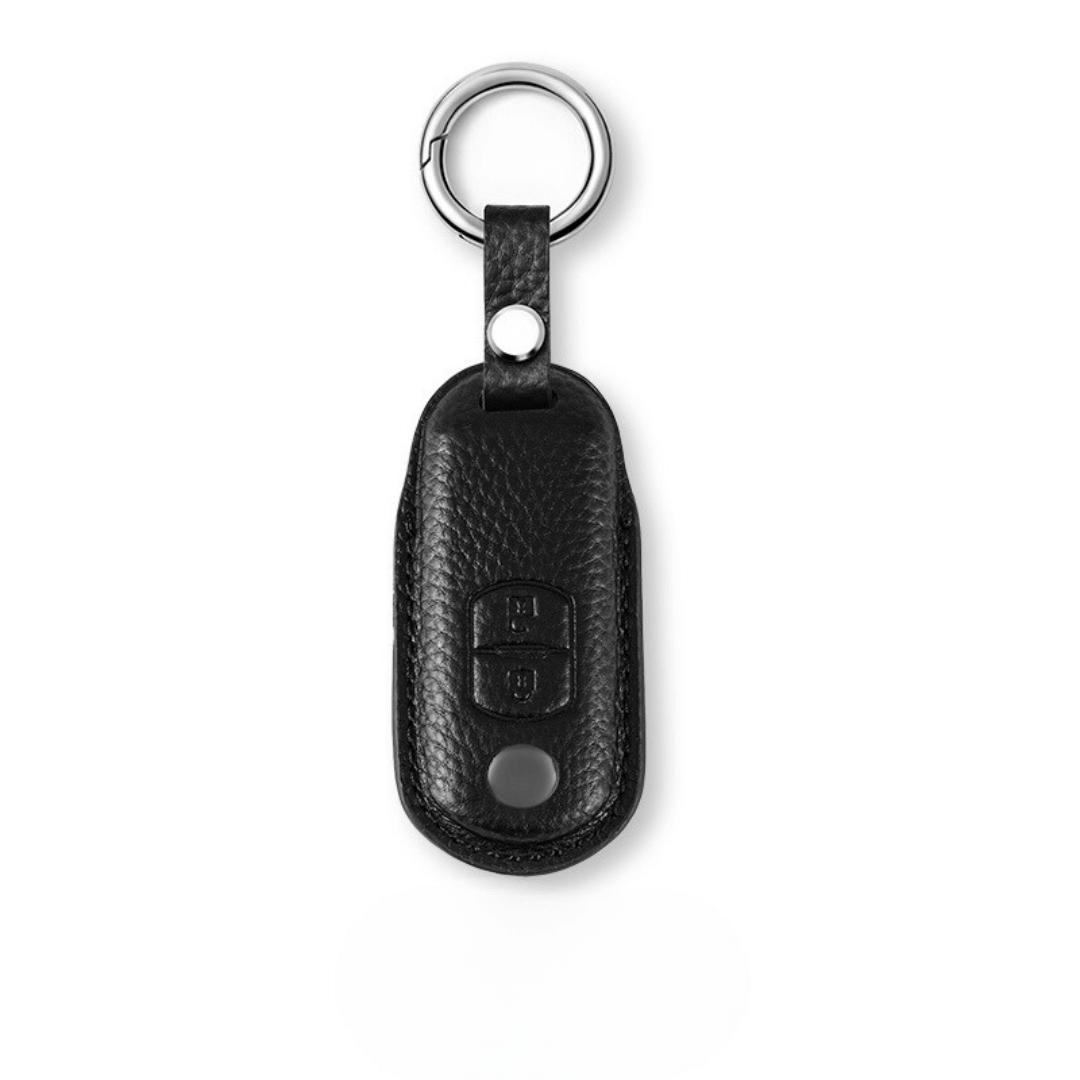 【マツダ】レザースマートキーケース キーリング付き〔Aタイプ〕