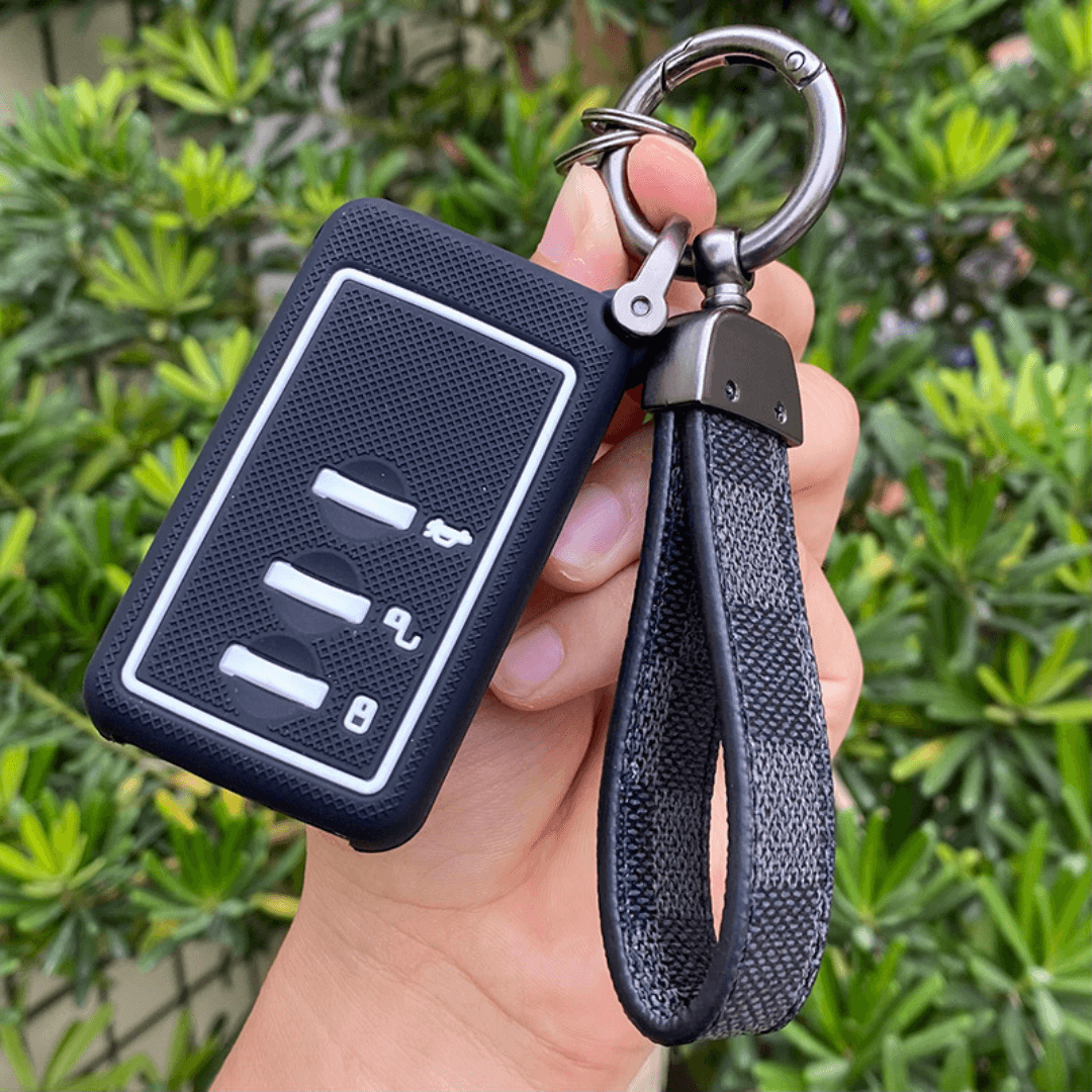 【スバル】ストラップ付きシリコンスマートキーケース〔Aタイプ〕