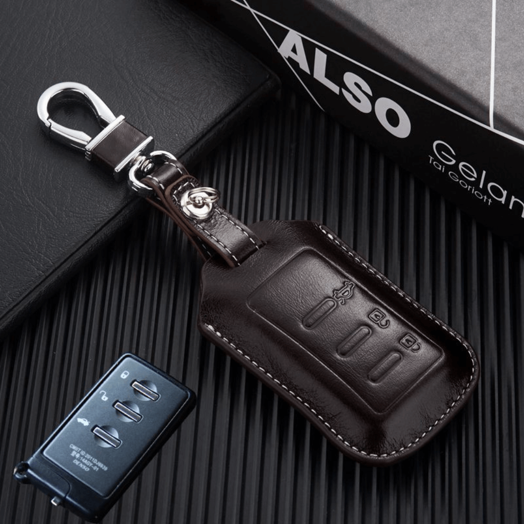 【スバル】ストラップ付きレザースマートキーケース 〔Aタイプ〕