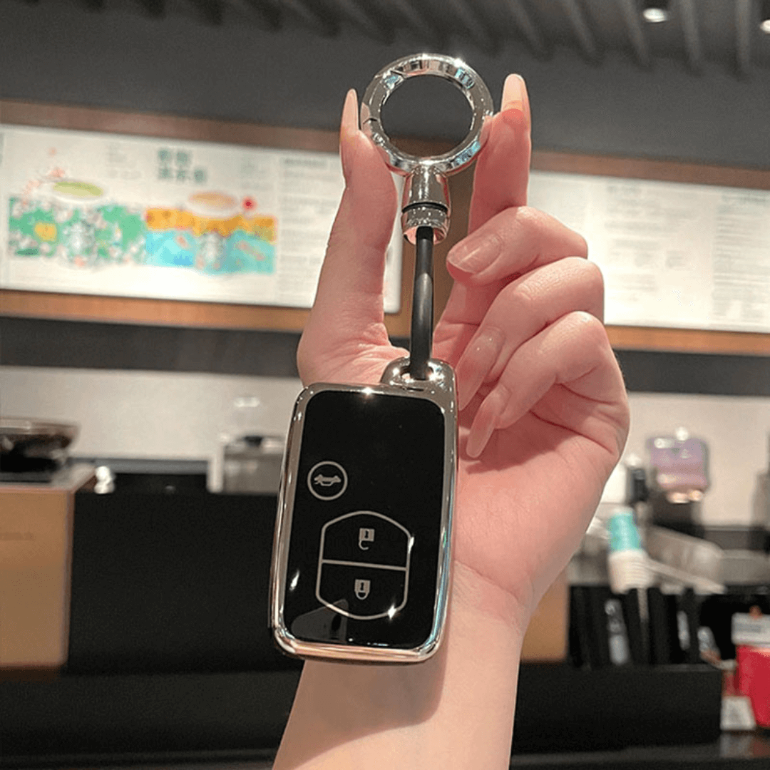 【スバル】紐キーリング付きスマートキーケース〔Cタイプ〕