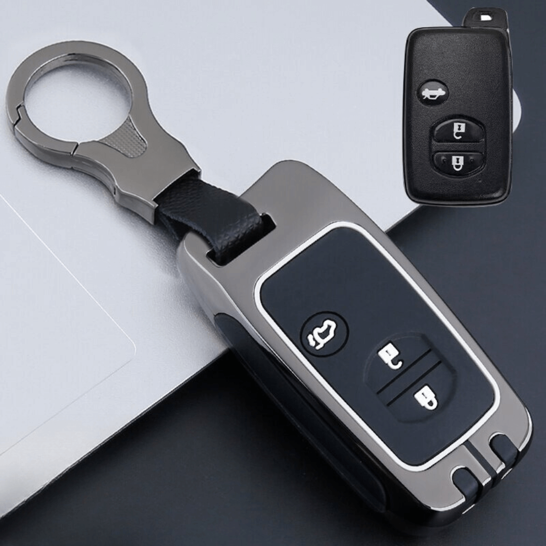 【スバル】ダークシルバーバックルスマートキーケース〔Cタイプ〕