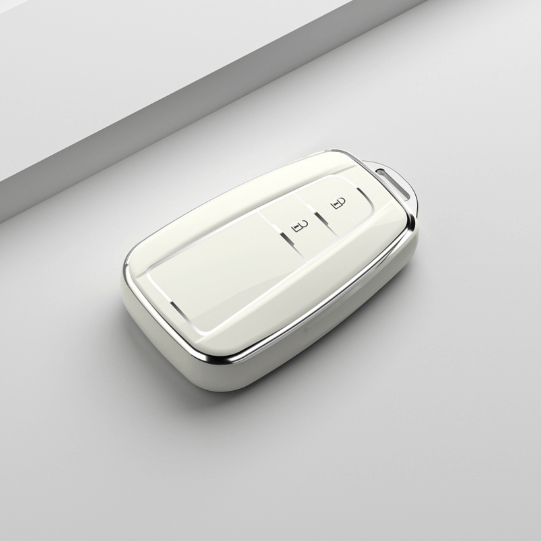 【トヨタ】クローム調フレームTPUスマートキーケース〔Fタイプ〕