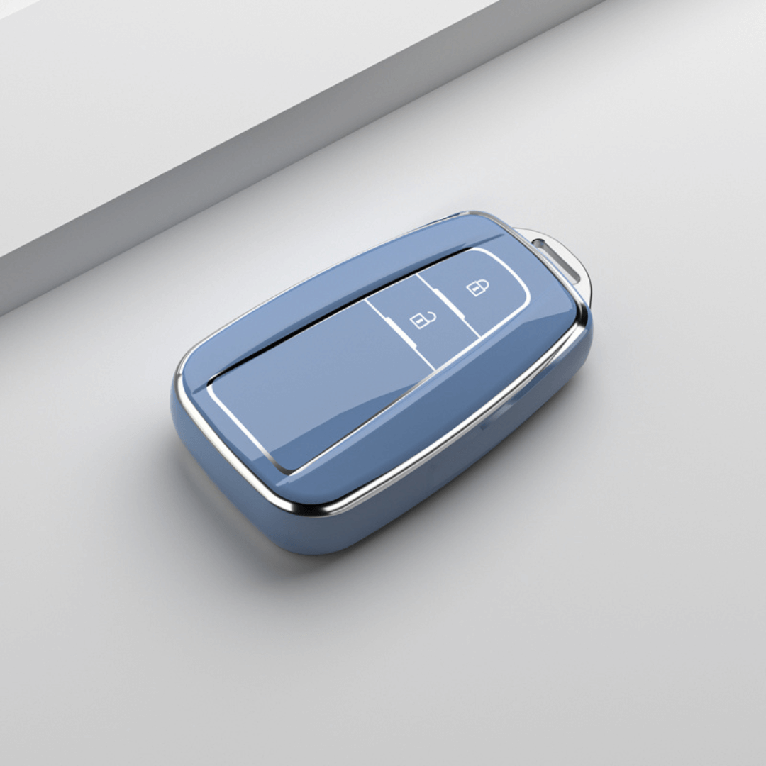 【トヨタ】クローム調フレームTPUスマートキーケース〔Fタイプ〕