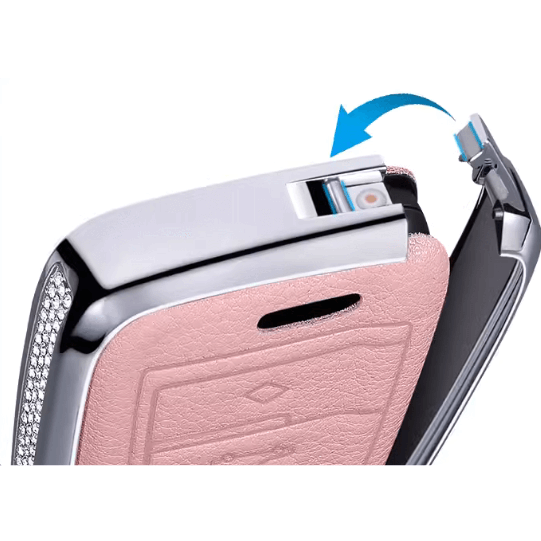 【トヨタ】超人気！ビジューストーン&レザースマートキーケース〔Fタイプ〕