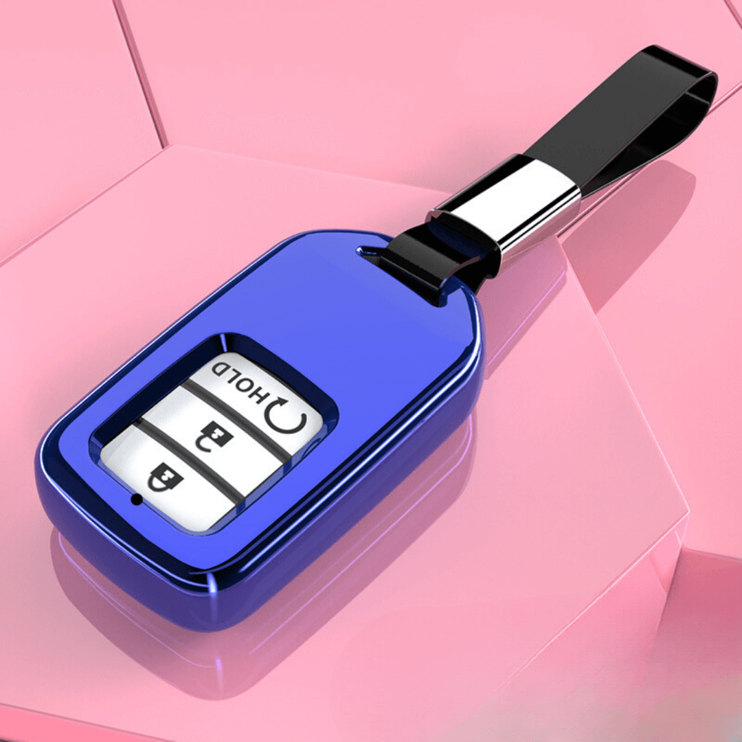 【ホンダ】ストラップ付きメタリックスマートキーケース〔Aタイプ〕
