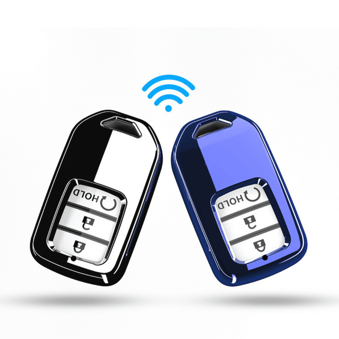 【ホンダ】ストラップ付きメタリックスマートキーケース〔Aタイプ〕