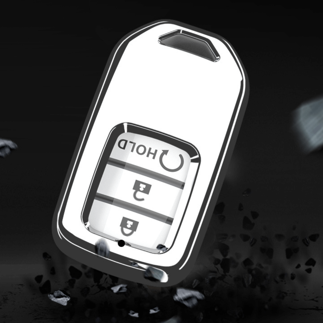 【ホンダ】ストラップ付きメタリックスマートキーケース〔Aタイプ〕