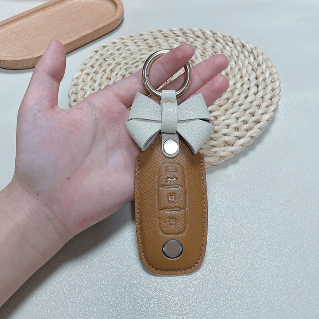 【日産】レザーリボンバックルストラップ付きスマートキーケース〔Bタイプ〕