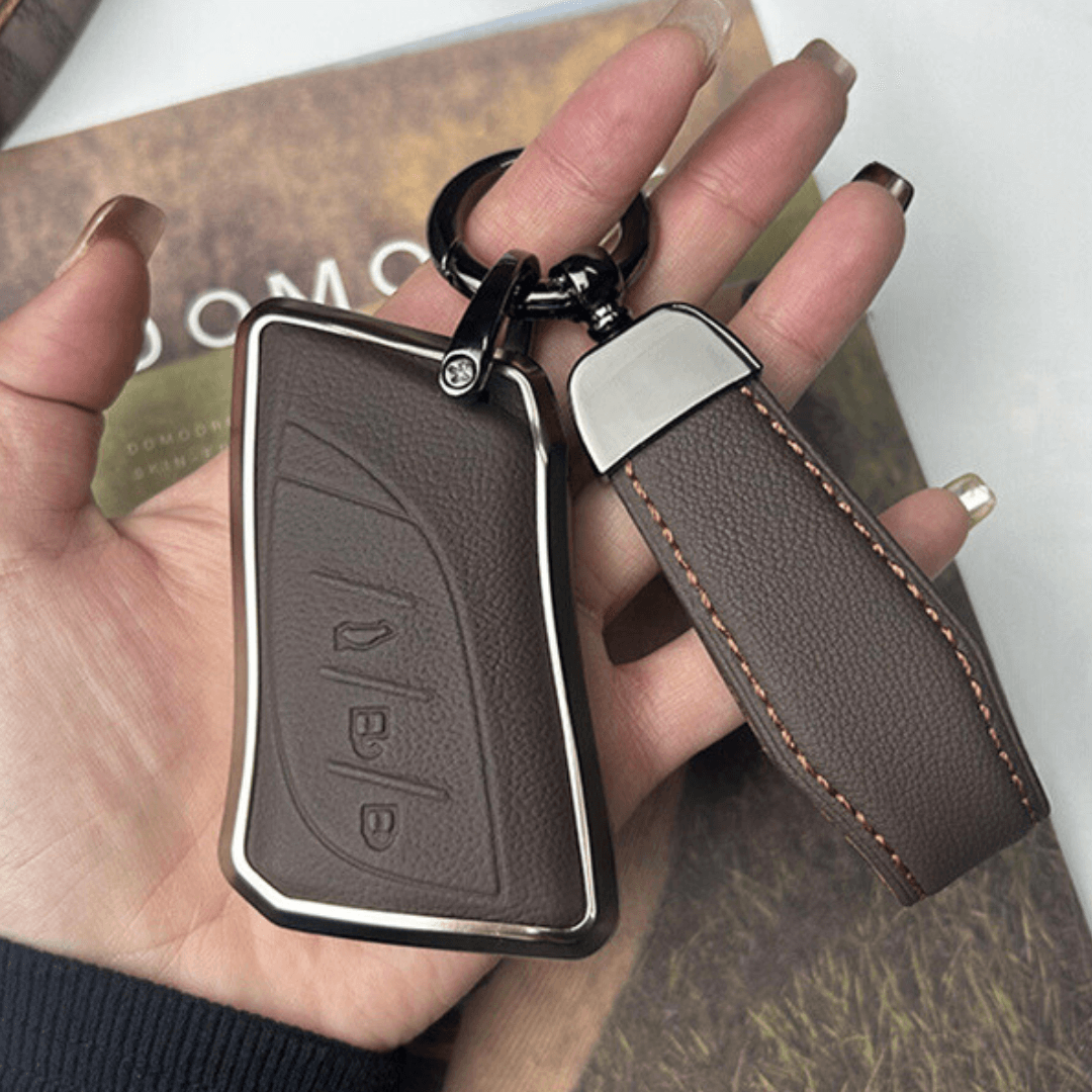 【レクサス】シンプルストラップ付きレザースマートキーケース 〔Aタイプ〕