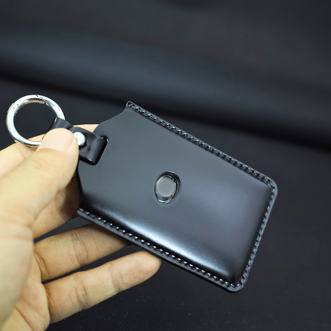 レクサス】カード型リング付きエレガンスブラックレザーキーケース レクサス】カード型リング付きエレガンスブラックレザーキーケース