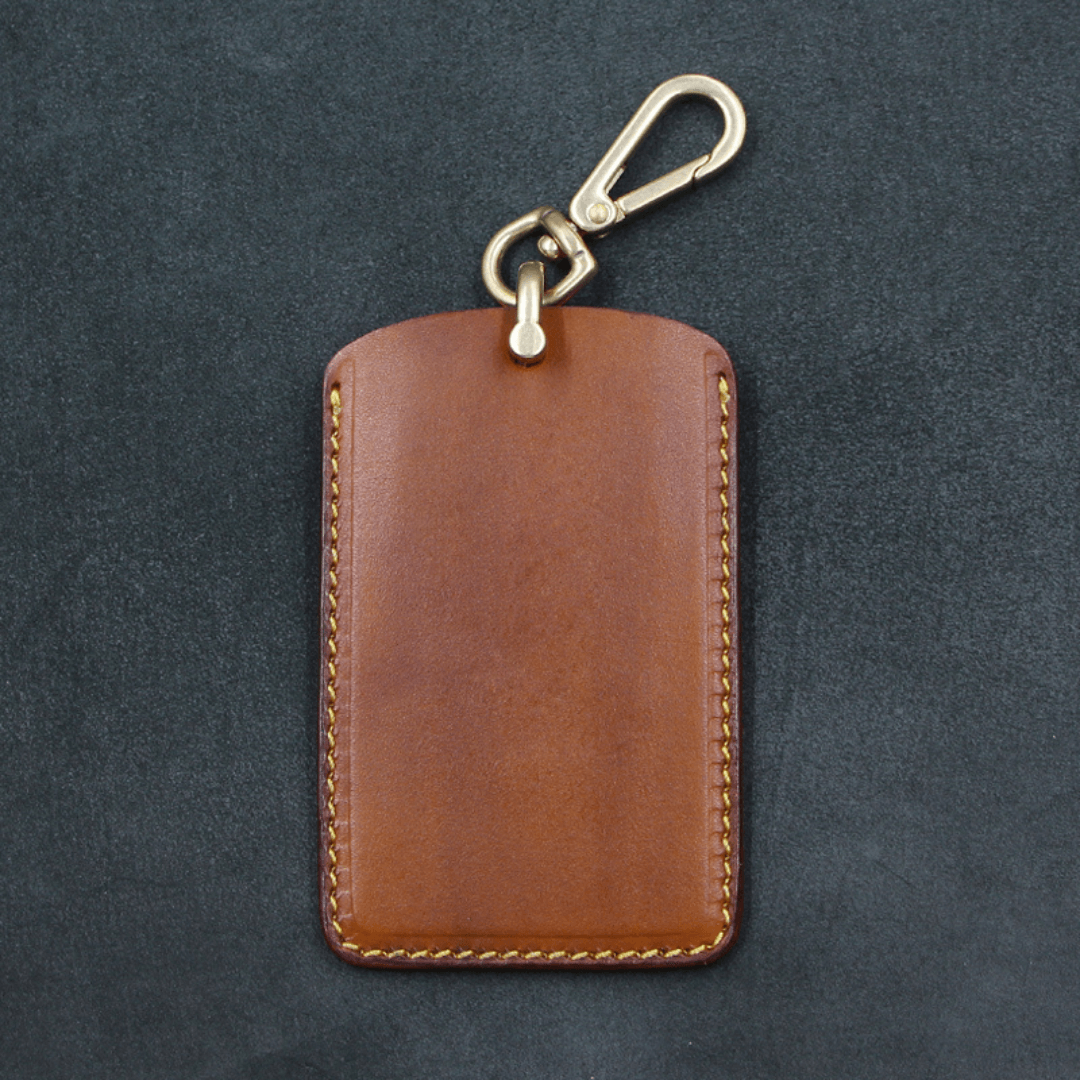 【レクサス】カード型レザー調リング付きスマートキーケース