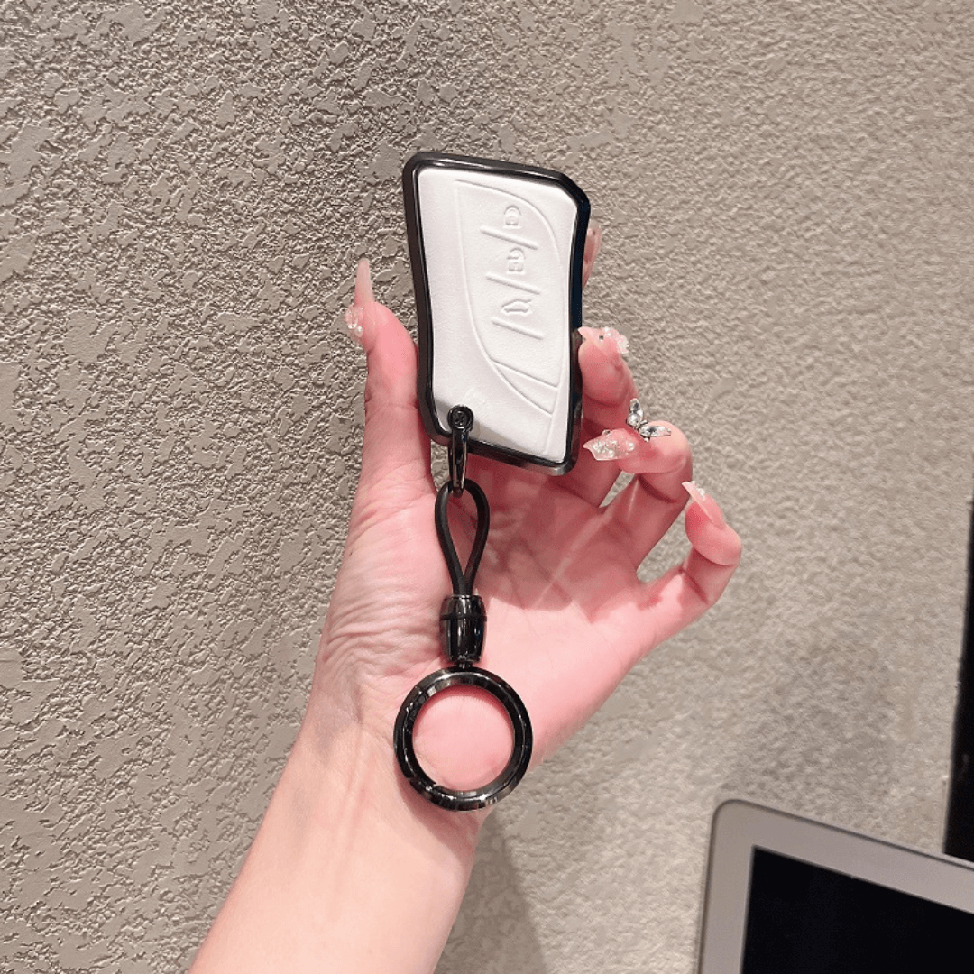 【レクサス】ブラックリング付きスマートキーケース【NX UX RX】