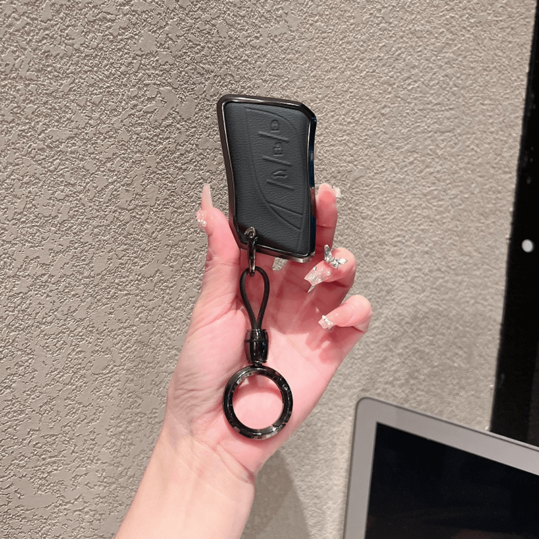 【レクサス】ブラックリング付きスマートキーケース 〔Aタイプ〕