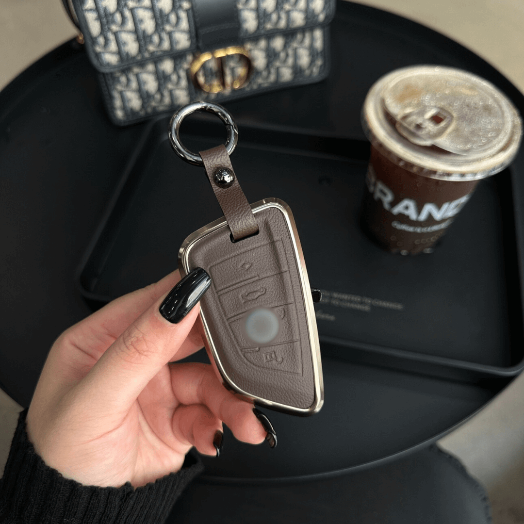 【BMW】リングストラップ付きレザースマートキーケース〔Aタイプ〕