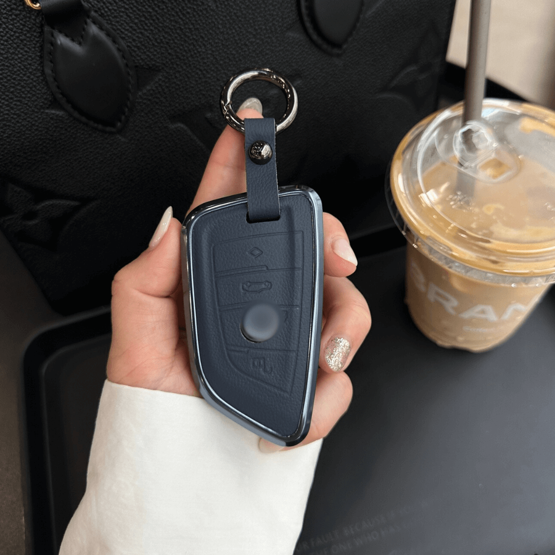 【BMW】リングストラップ付きレザースマートキーケース〔Aタイプ〕
