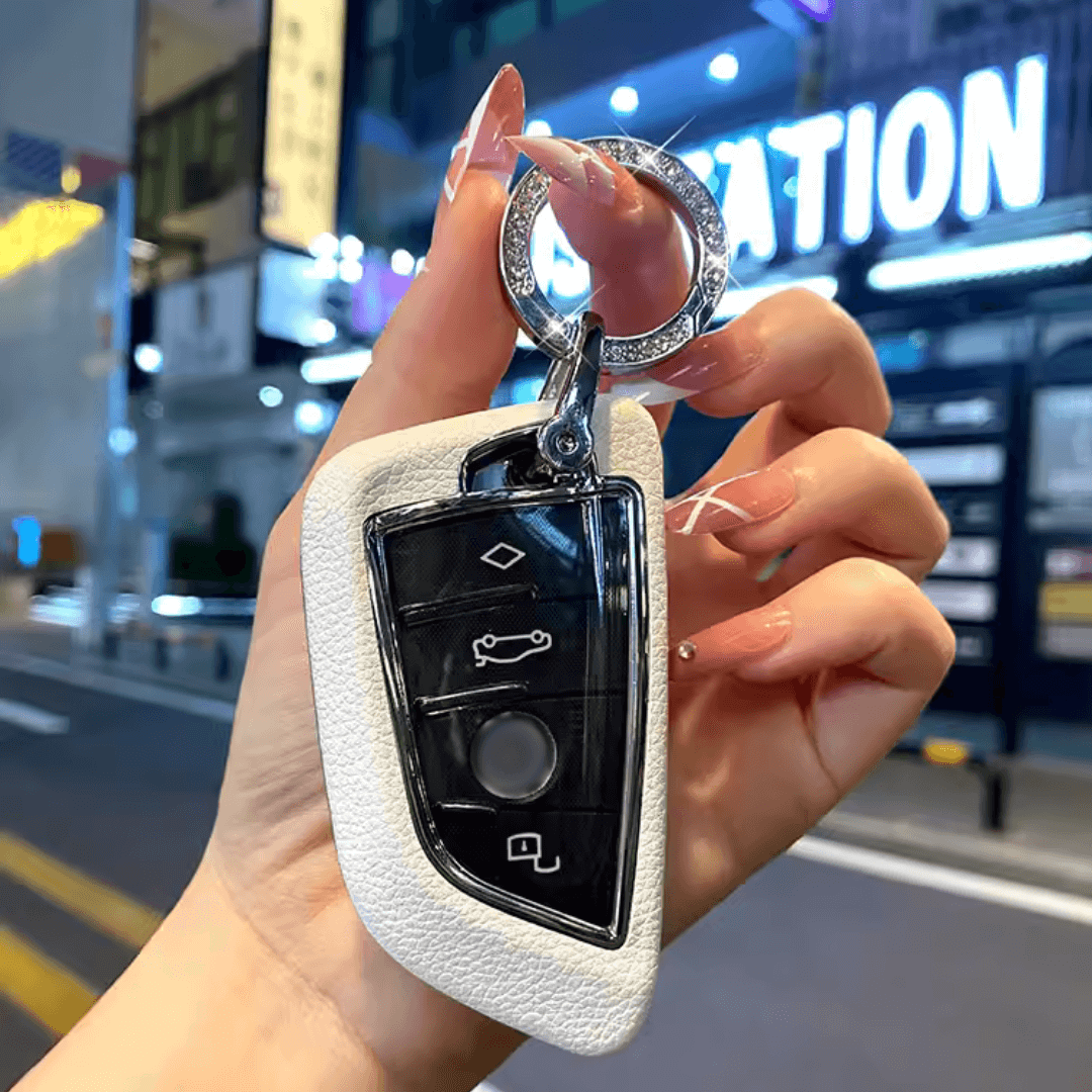 【BMW】キーリング付きレザースマートキーケース〔Aタイプ〕