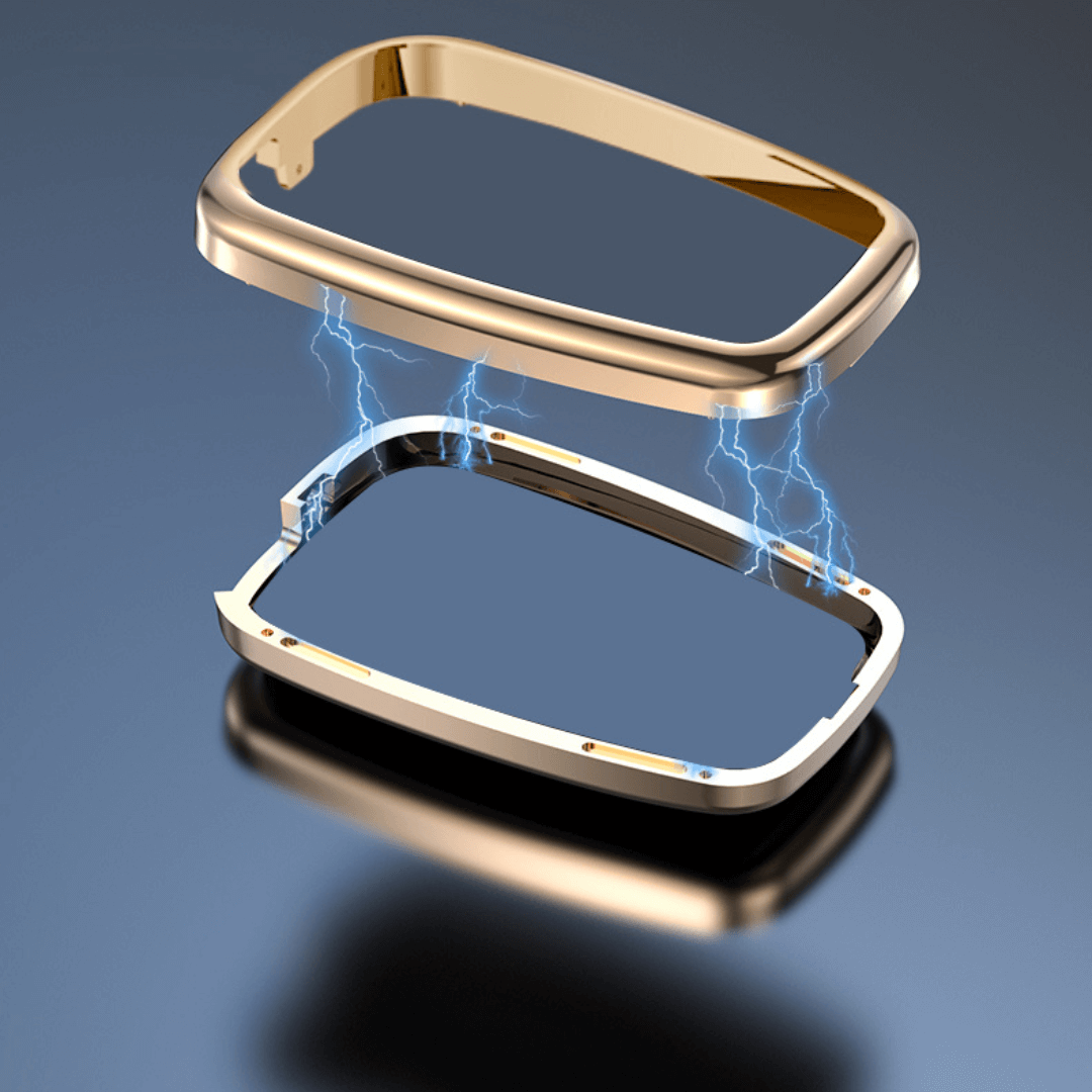 【トヨタ】TPUブラック&ゴールドスマートキーケース〔Eタイプ〕