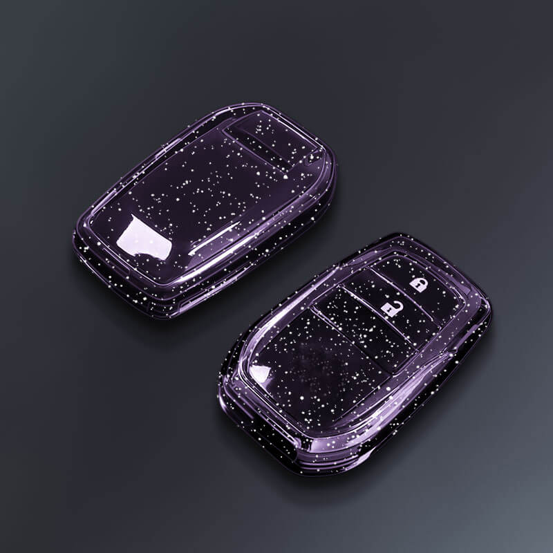 【トヨタ】ラメクリアカバーキーケース〔Eタイプ〕