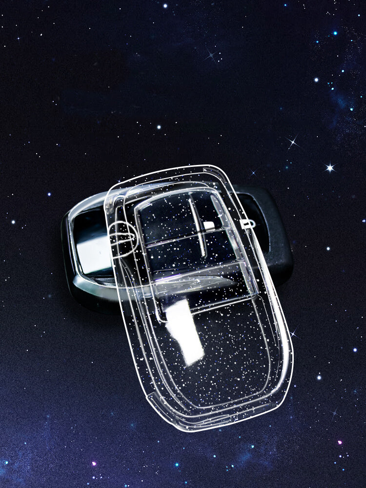 【トヨタ】ラメクリアカバーキーケース〔Eタイプ〕