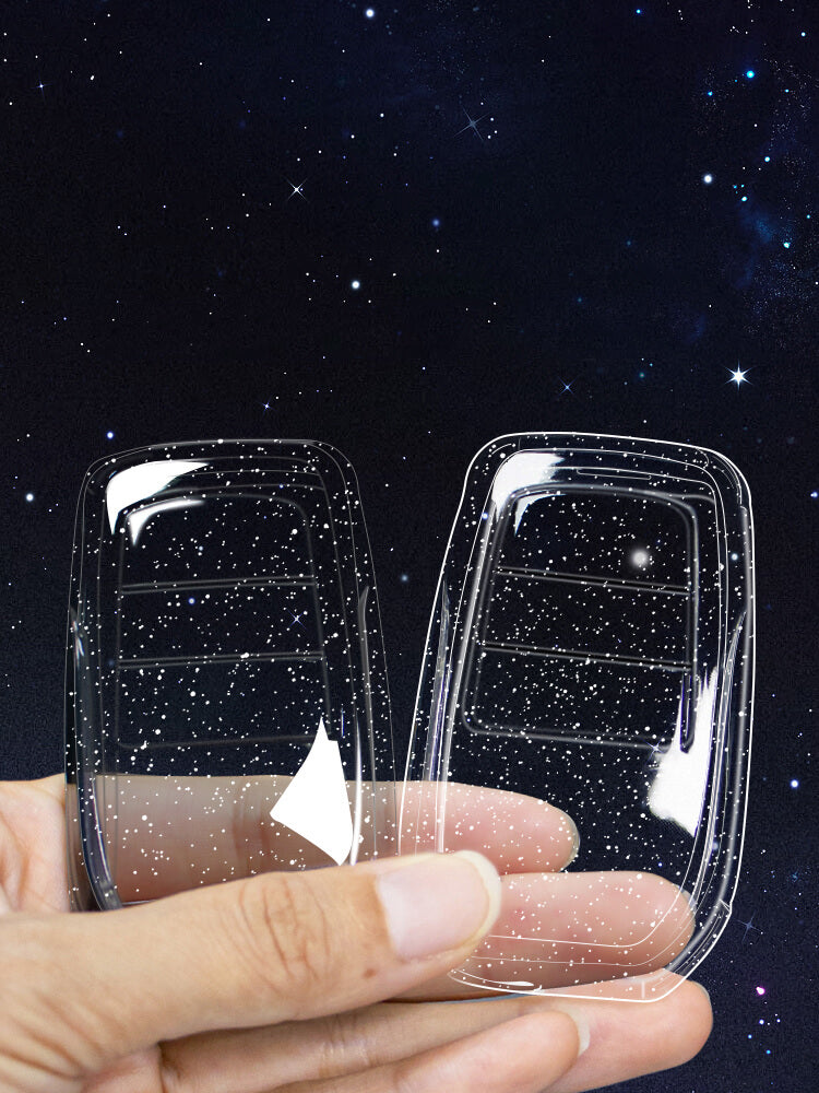 【トヨタ】ラメクリアカバーキーケース〔Eタイプ〕