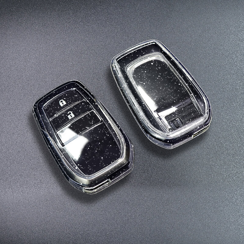 【トヨタ】ラメクリアカバーキーケース〔Eタイプ〕