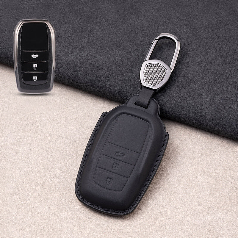 【トヨタ】バックル付きレザーキーケース〔Eタイプ〕