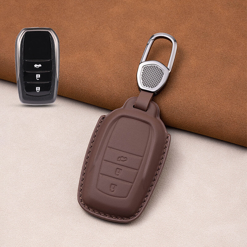 【トヨタ】バックル付きレザーキーケース〔Eタイプ〕