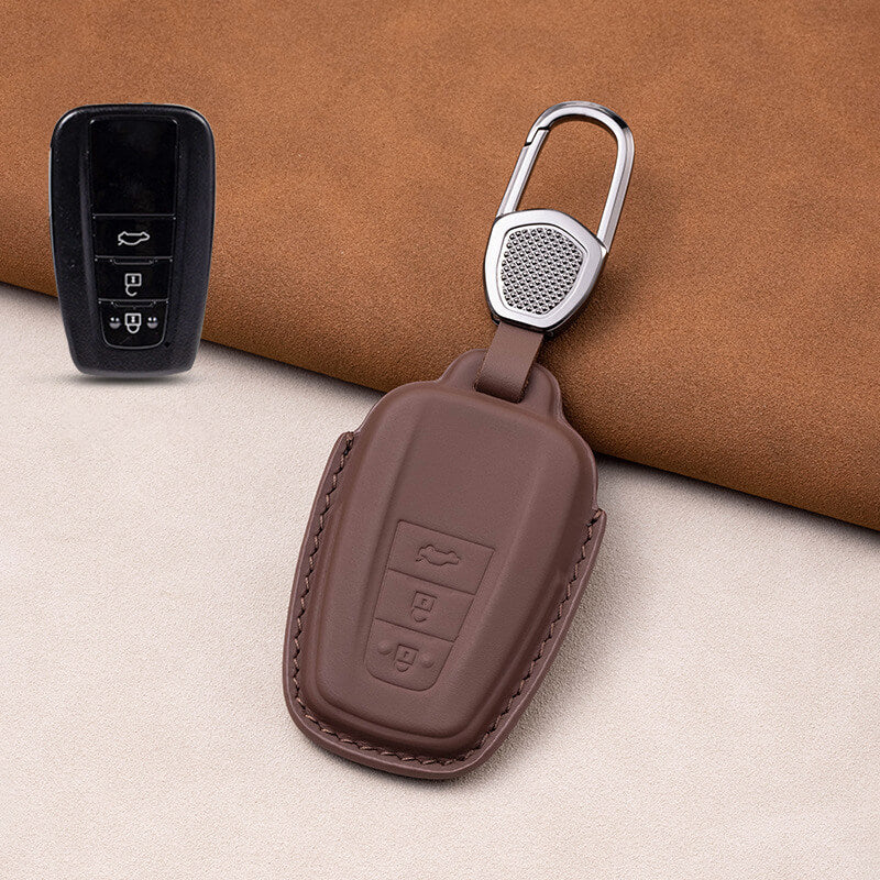 【トヨタ】バックル付きレザーキーケース〔Fタイプ〕