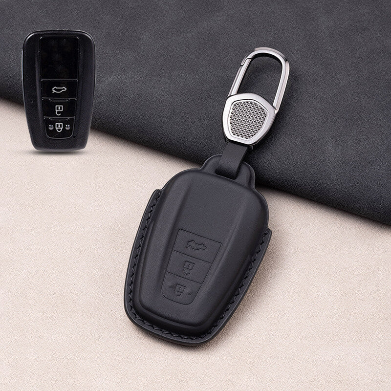 【トヨタ】バックル付きレザーキーケース〔Fタイプ〕