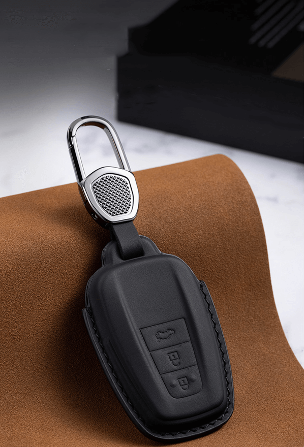 【トヨタ】バックル付きレザーキーケース〔Fタイプ〕