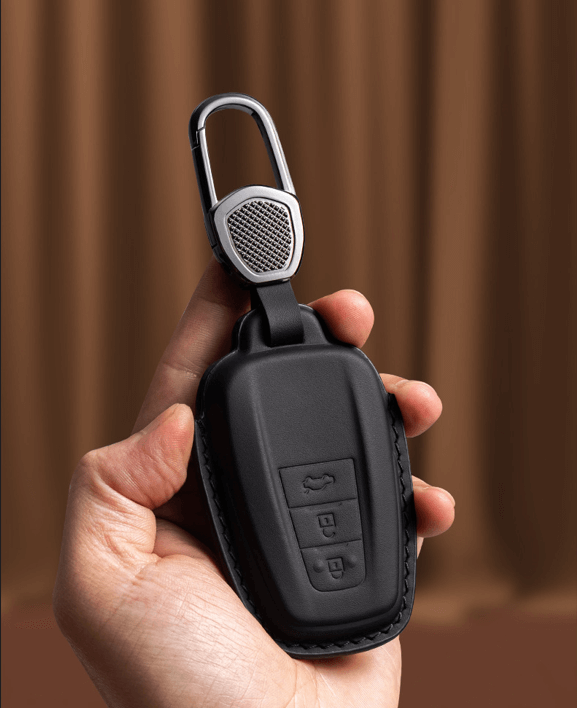 【トヨタ】バックル付きレザーキーケース〔Fタイプ〕