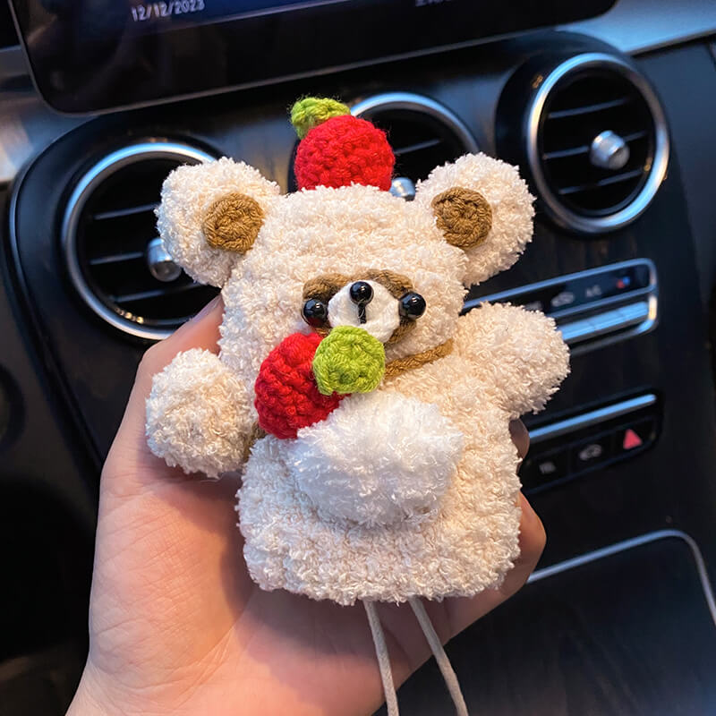 NEW【全車種】もこもこアニマルマスコットキーケース