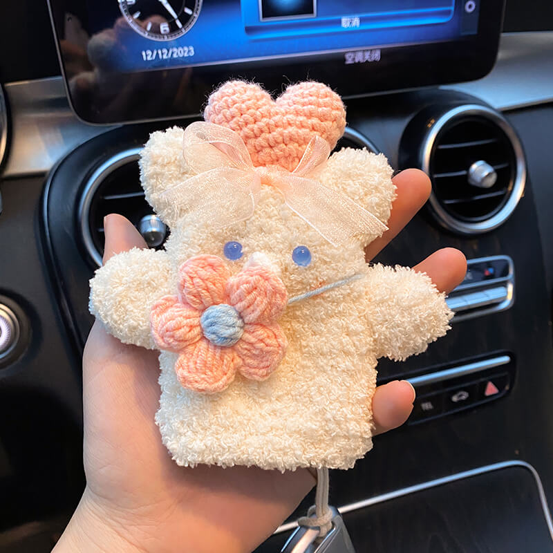 NEW【全車種】もこもこアニマルマスコットキーケース