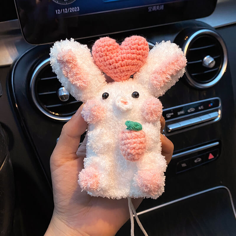 NEW【全車種】もこもこアニマルマスコットキーケース