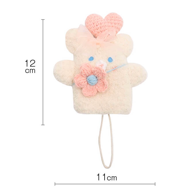 NEW【全車種】もこもこアニマルマスコットキーケース