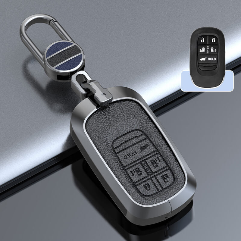 【ホンダ】メタルカバーレザーバックルキーケース〔Bタイプ〕