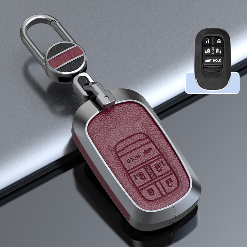 【ホンダ】メタルカバーレザーバックルキーケース〔Bタイプ〕