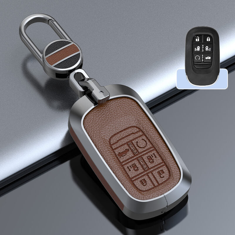 【ホンダ】メタルカバーレザーバックルキーケース〔Bタイプ〕