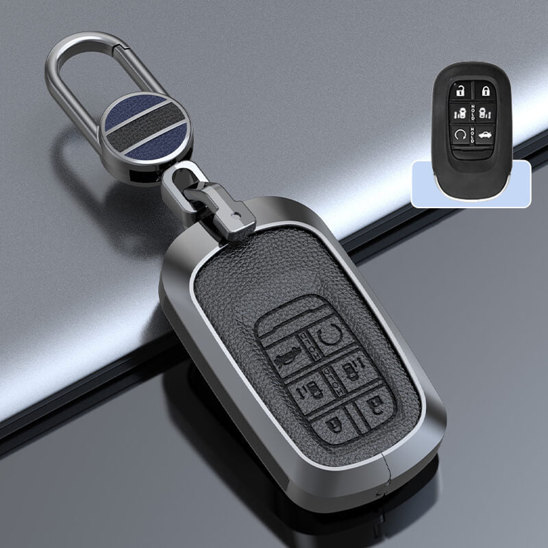 【ホンダ】メタルカバーレザーバックルキーケース〔Bタイプ〕