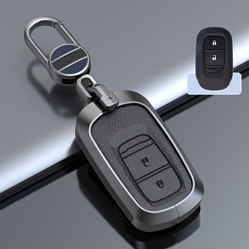 【ホンダ】メタルカバーレザーバックルキーケース〔Bタイプ〕