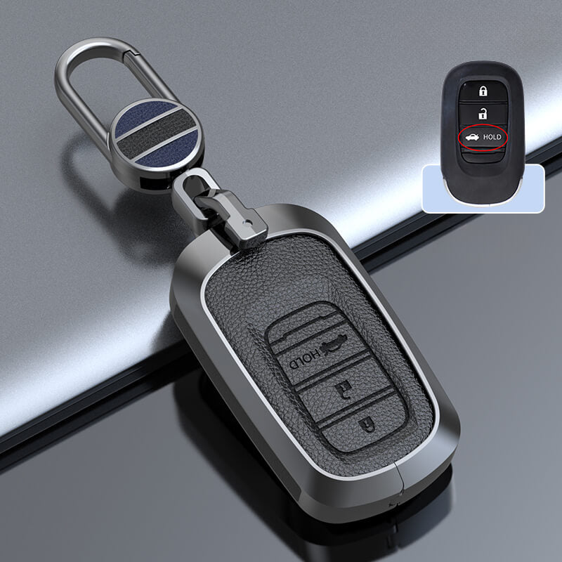 【ホンダ】メタルカバーレザーバックルキーケース〔Bタイプ〕