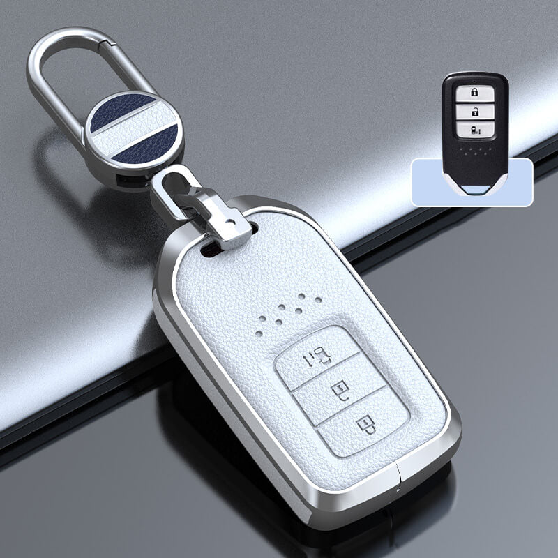 【ホンダ】メタルカバーレザーバックルキーケース〔Aタイプ〕