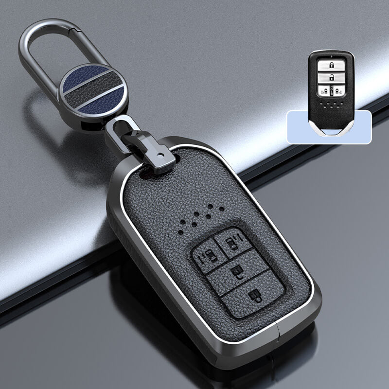 【ホンダ】メタルカバーレザーバックルキーケース〔Aタイプ〕