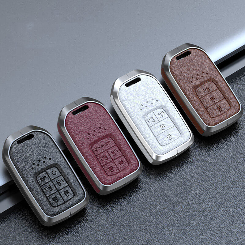 【ホンダ】メタルカバーレザーバックルキーケース〔Aタイプ〕