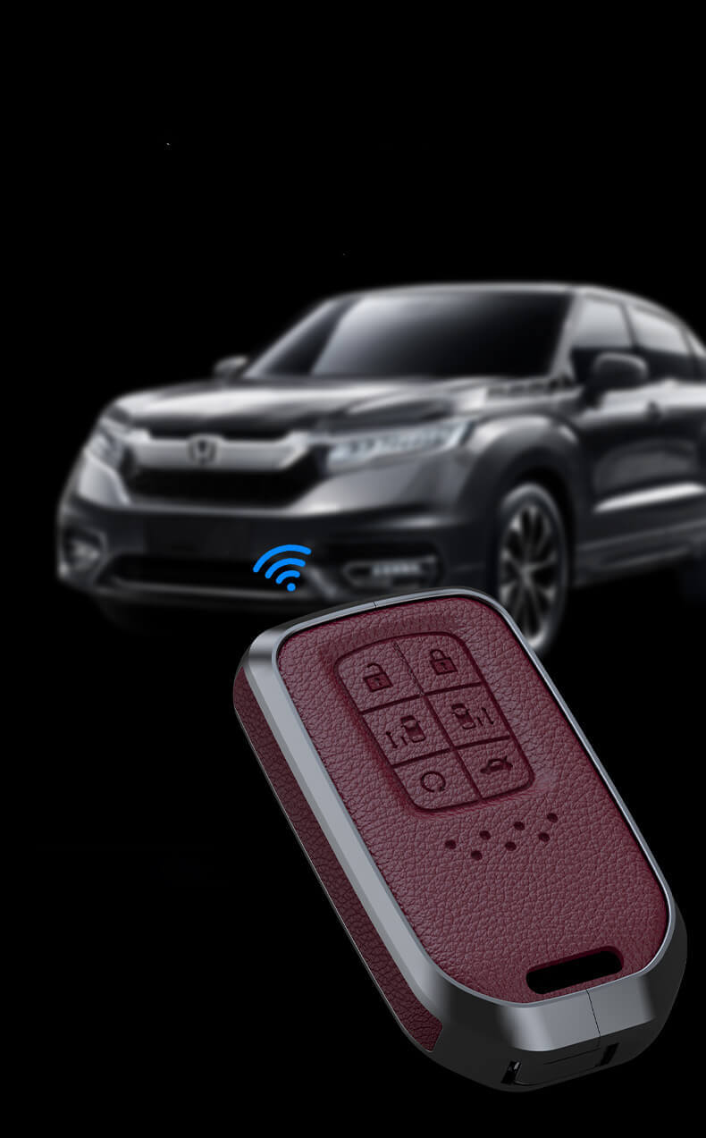 【ホンダ】メタルカバーレザーバックルキーケース〔Aタイプ〕