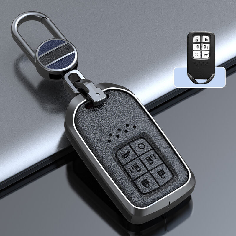 【ホンダ】メタルカバーレザーバックルキーケース〔Aタイプ〕