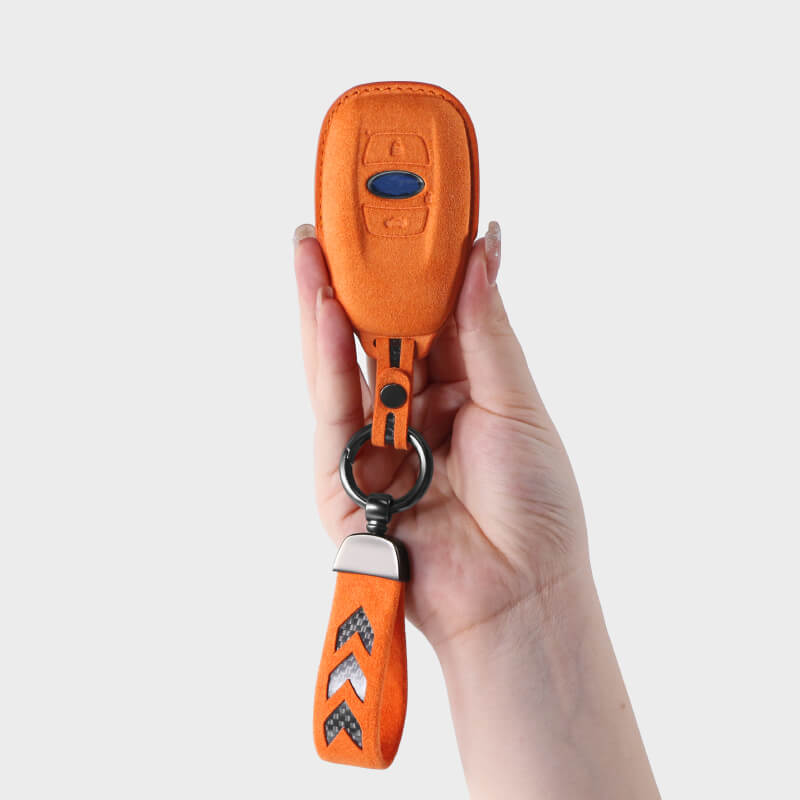 【スバル】ストラップ付きスウェードキーケース〔Bタイプ〕