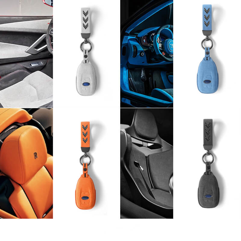 【スバル】ストラップ付きスウェードキーケース〔Bタイプ〕