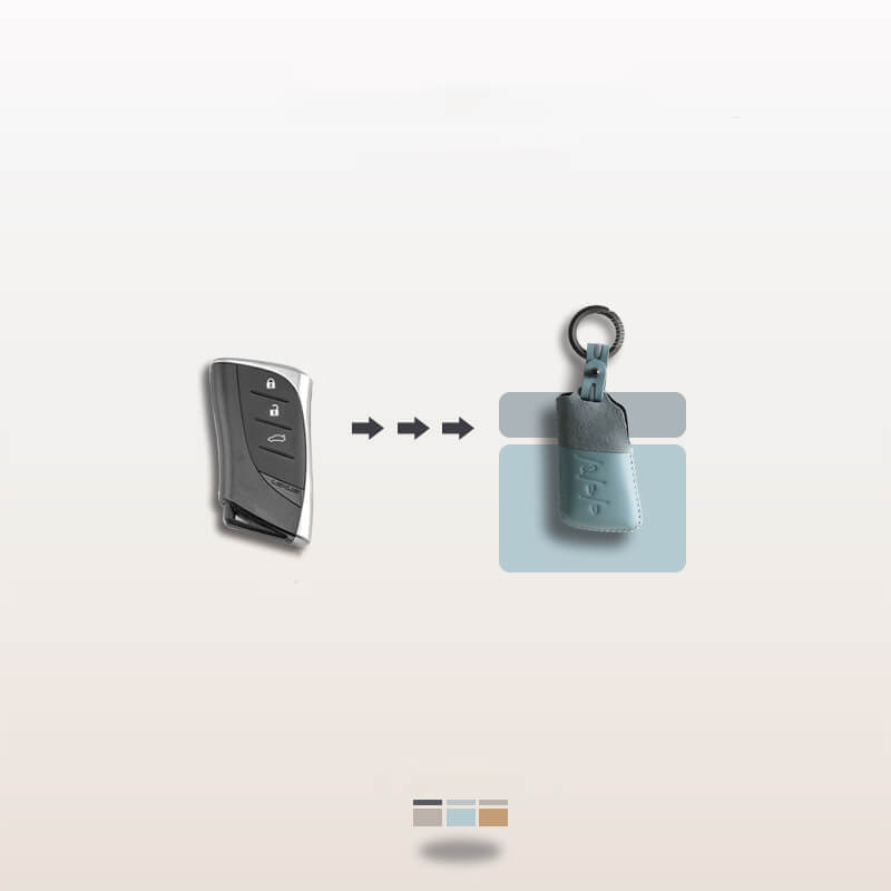 【レクサス】シンプルデザインレザーキーケース〔Aタイプ〕